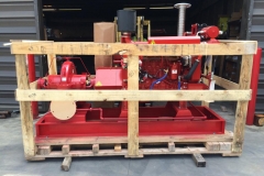 Diesel Fire Pump ready for site delivery